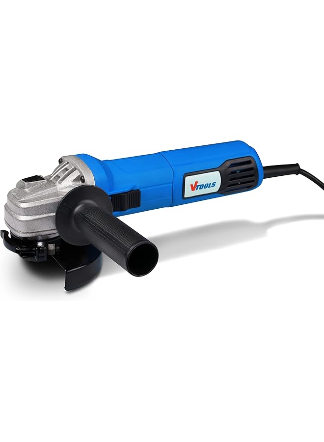 VTOOLS 600W Professional Angle Grinder With Slider Switch And Side Handle For Cutting And Grinding Metal 2 Years Warranty Blue 115Mm Vt1108  - Image 1