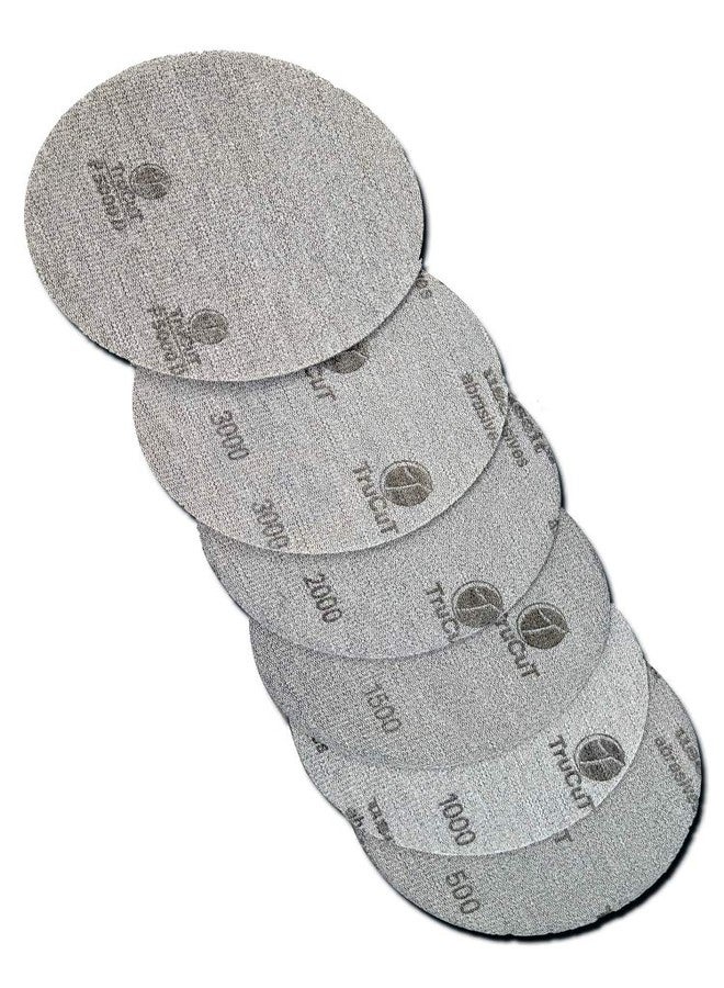 Creating the Difference TruCut Sanding Pads | Made Specifically for Bowling Balls | Resurfacing – Surface Management (6 Pack Variety All Grits, 500,1000, 1500, 2000, 3000,5000-5 inch) - Image 2