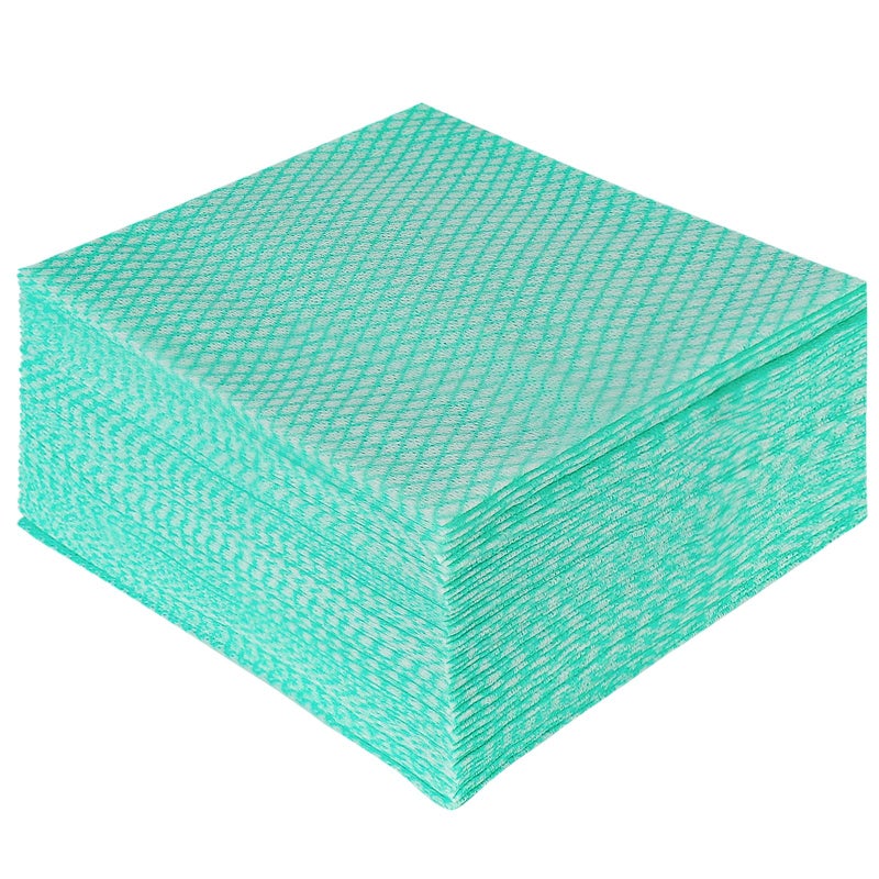 JEBBLAS Disposable Dish Towels and Cloths Reusable Wipes 50 CountPack Green - Image 3