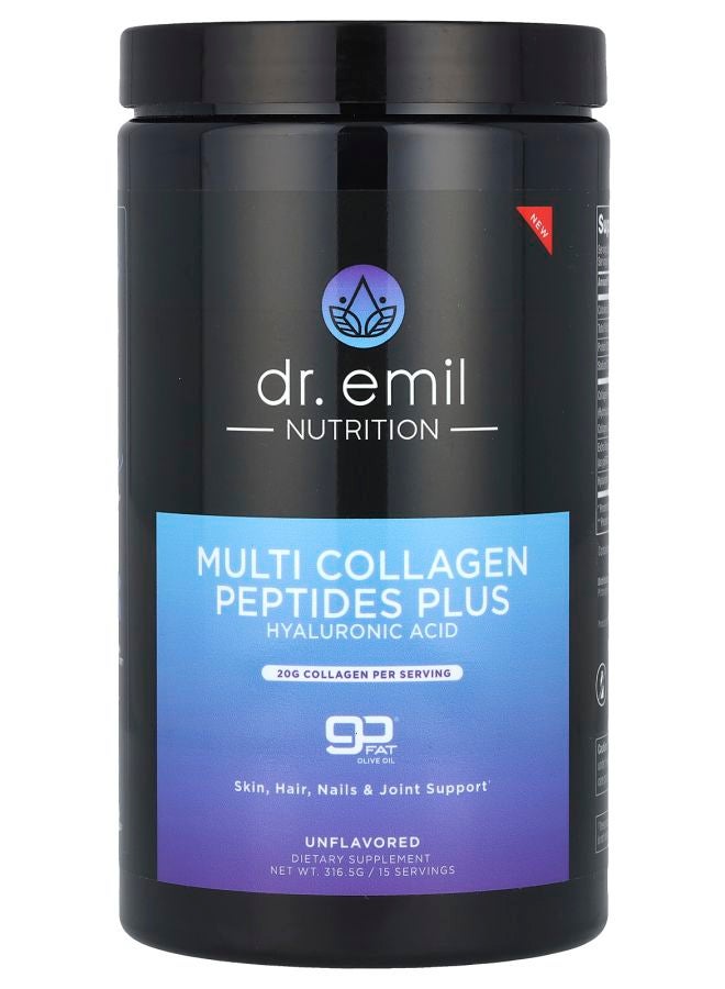 DR EMIL NUTRITION Multi Collagen Peptides Plus Hyaluronic Acid Unflavored 316.5 g