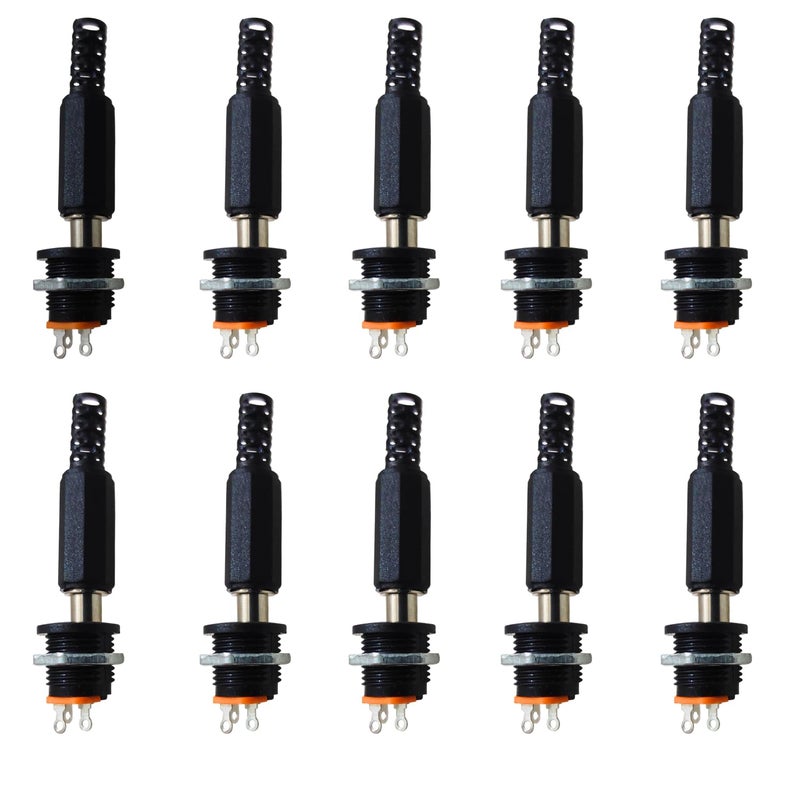 UNIVERSAL HUB 10 زوج 3 دبوس موصل ذكر ومأخذ أنثى DC تركيب لوحة صمولة مستديرة - Image 1