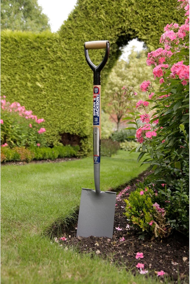 Spear  Jackson 1071AL Neverbend Professional Treaded Digging Spade, Gray - Image 2