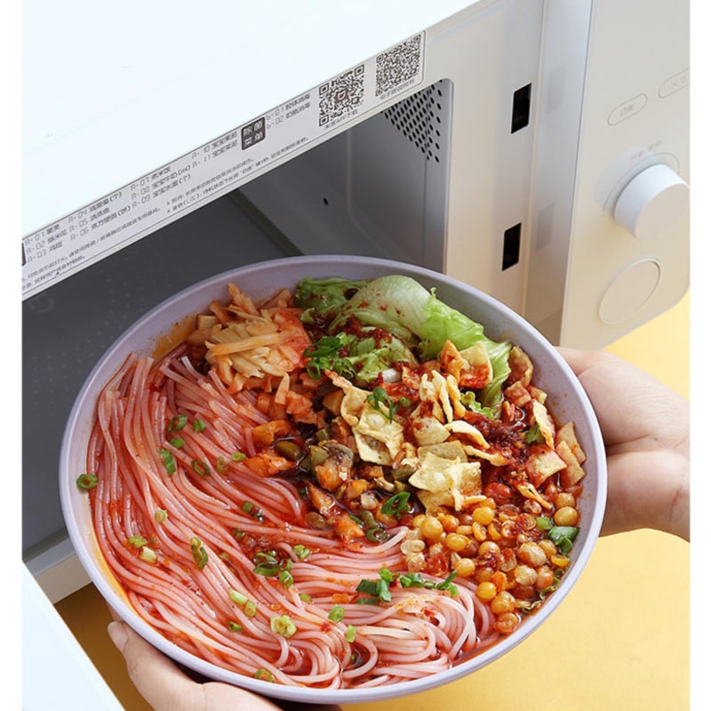 Clovis Bowls for Kitchen - Wheat Straw Bowl, Unbreakable Lightweight Bowls Set Microwave and Dishwasher Safe, Reusable Bouwl for Serving Soup,Ramen,Salad (Yellow, 21 x 8.5 CM, Pack of 2) - Image 4