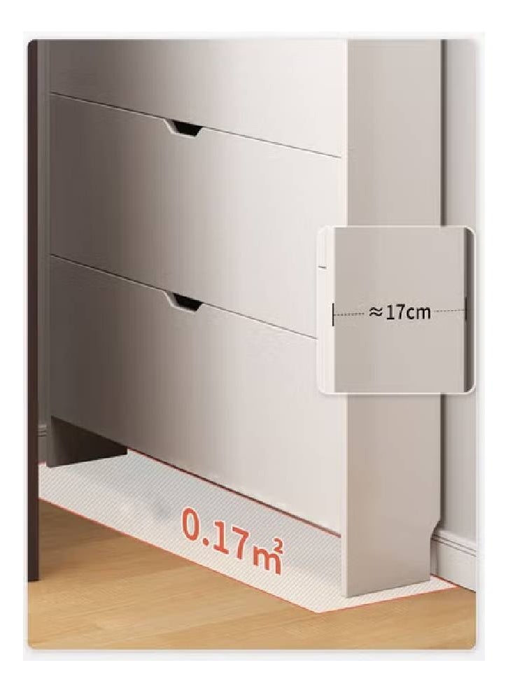 keke 4 Tier Shoe Rack Organizer Storage Foldable Closet with Doors for Living Room - Image 3
