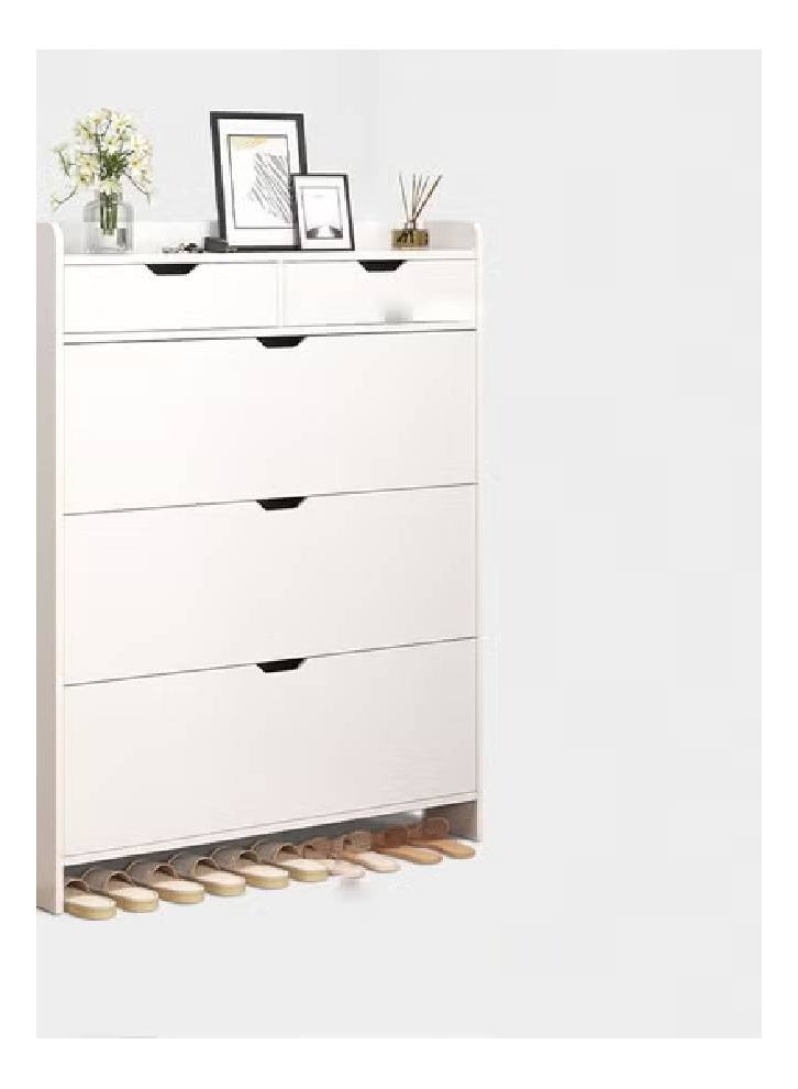 keke 4 Tier Shoe Rack Organizer Storage Foldable Closet with Doors for Living Room - Image 4