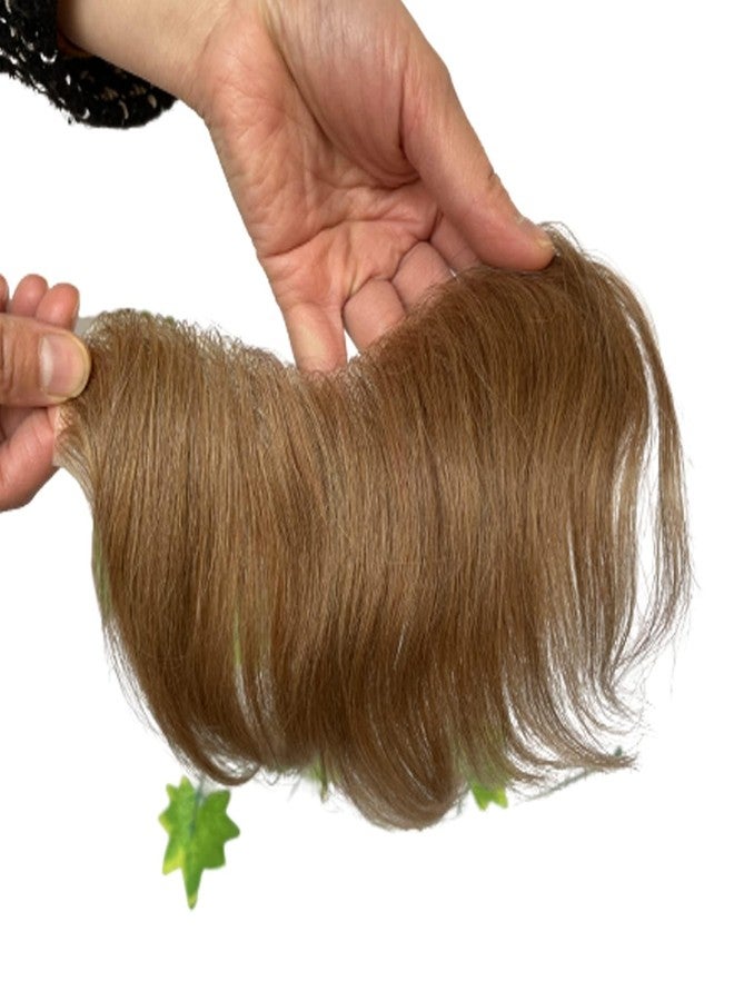 Voloria Men Forehead Hairline Toupee 100% Human Hair Skin PU Man Hairpieces Frontal Hair Topper for Receding Natural Hairline Replacement Systems #21 Ash Blonde Color 0.78x6.29INCH - Image 3