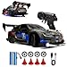 HTURCCOP RC Drift Car 24GHz 124 Scale 4WD 25KMH High Speed Model Vehicle with LED Lights Drifting Tire Racing Sport Toy Car for Adults Boys Girls Kids Gift Black - Image 2