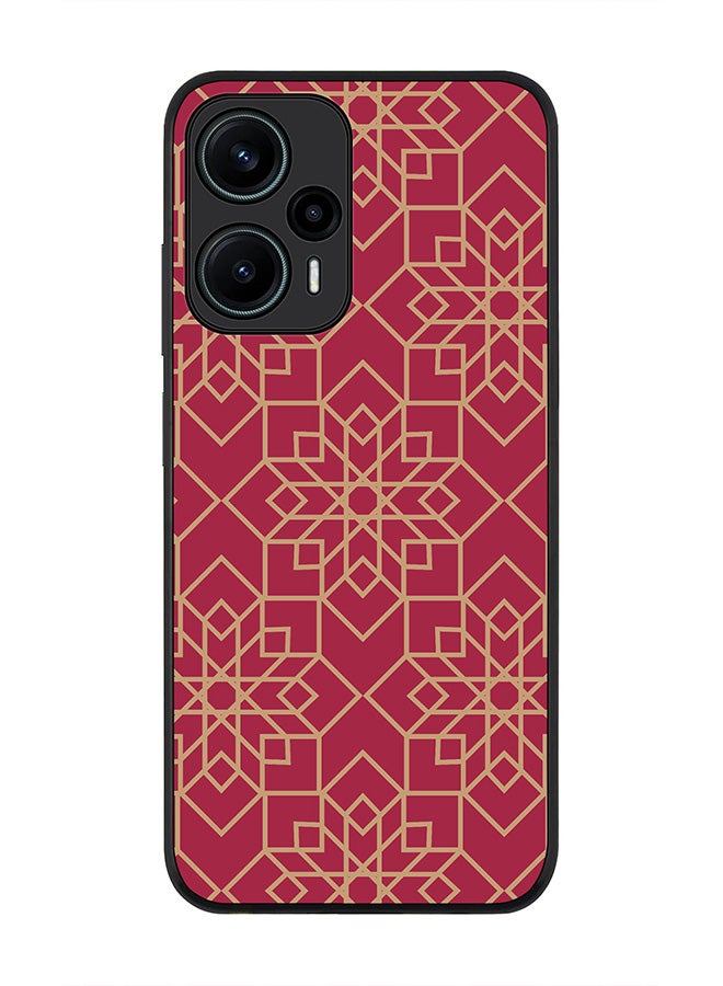Stylizedd Rugged Black edge case for Xiaomi Poco F5 5G / Xiaomi Redmi Note 12 Turbo 5G Slim fit Soft Case Flexible Rubber Edges Anti Drop TPU Gel Thin Cover - Ottoman Art - Image 1