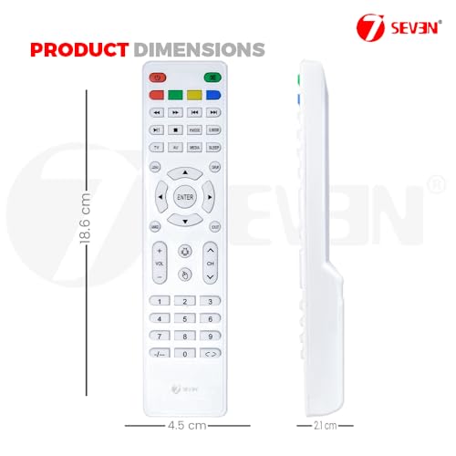 7-Seven 7SEVEN® Replacement for PA220 Original AUXUS Remote Control for Monitor and Smart Android LCD led tv and Suitable for Various Models and Size of Television - Image 5
