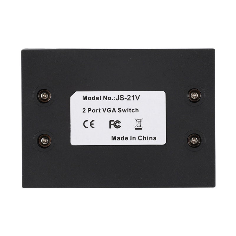 مقسم VGA 2 مداخل - 1 مخرج محول ذو منفذين - زر تبديل يدوي لمشاركة الشاشة إكسسوار كمبيوتر لأجهزة اللابتوب وشاشات LED لنقل الإشارة - Image 1
