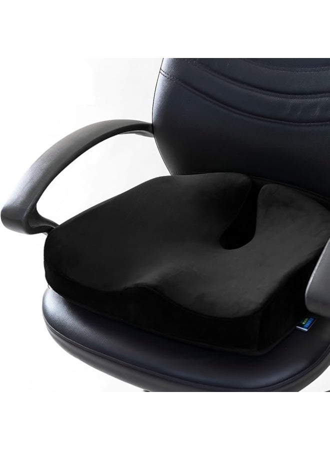 ماكس كمفورت وسادة جلوس مريحة بتصميم عملي للاستخدام اليومي تساعد على جلوس أكثر راحة في المكتب والسيارة والبيت - Image 2