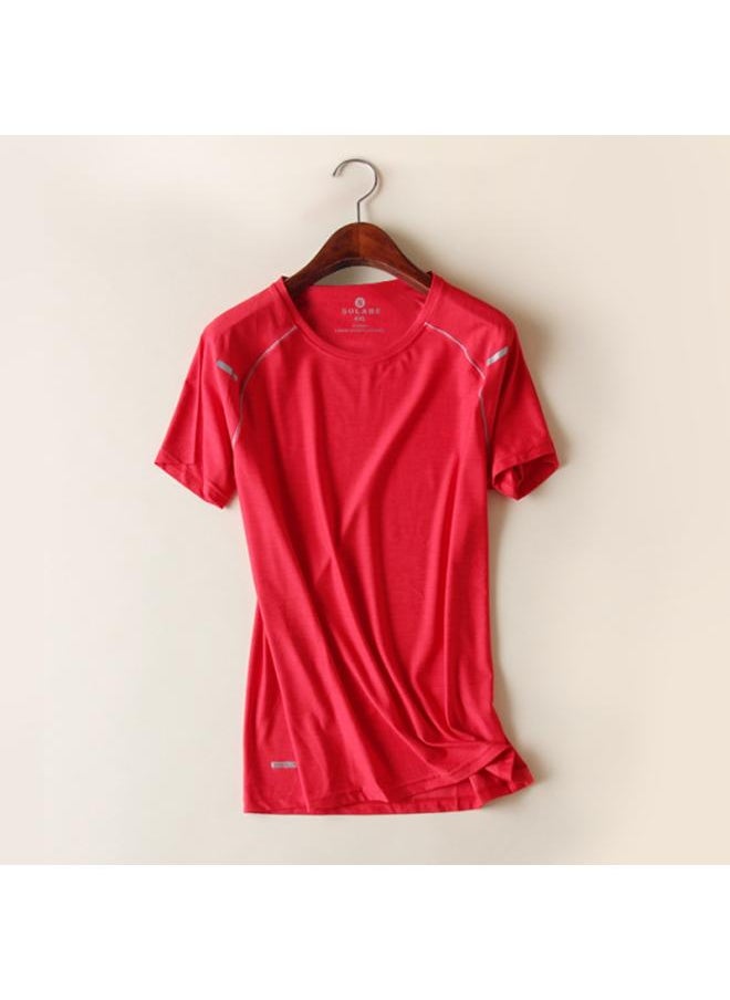 Generic - Large Size Outdoor Sports Quick-drying T-shirt Women's Chubby Sister 200 Jin Yoga Top Running Fitness Yoga Clothes Short Sleeve - Image 1