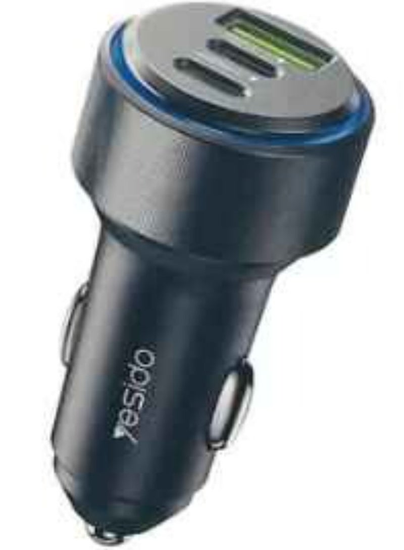 Super Fast Dual USB-C 30W Compatible Car Charger - Image 1