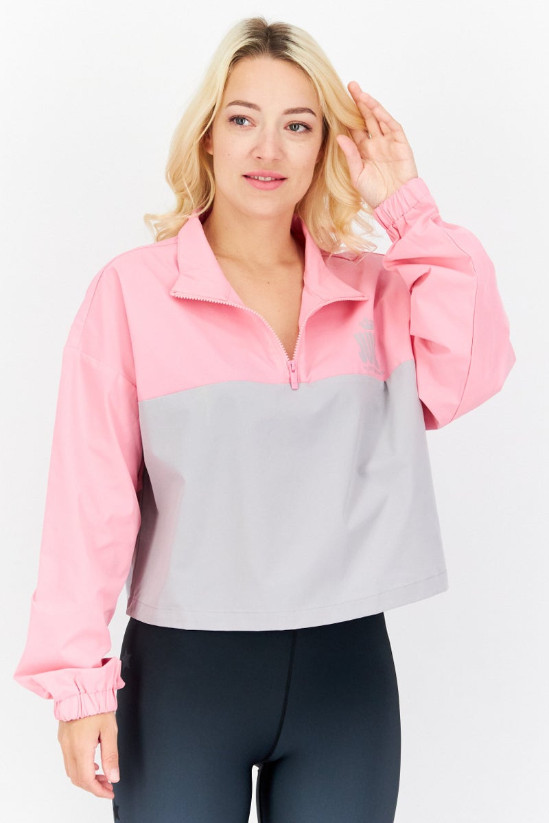 Juicy by Juicy Couture Women Long Sleeves Brand Logo Windbreaker Jacket  - Image 1