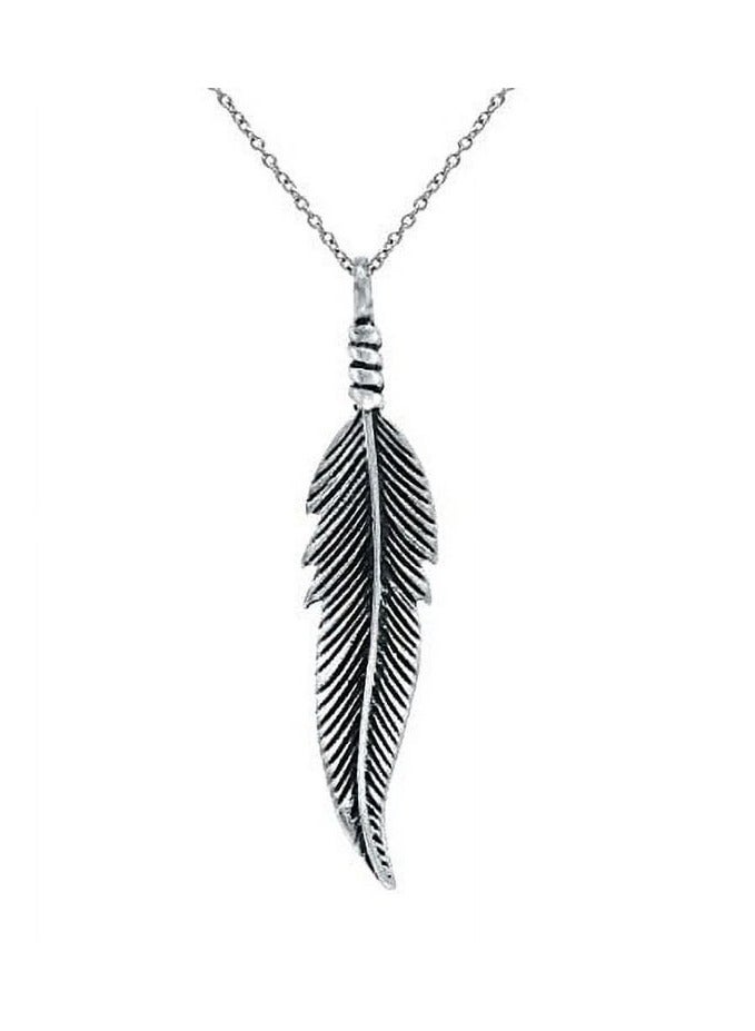 Feather pendant  925 sterling silver - Image 3