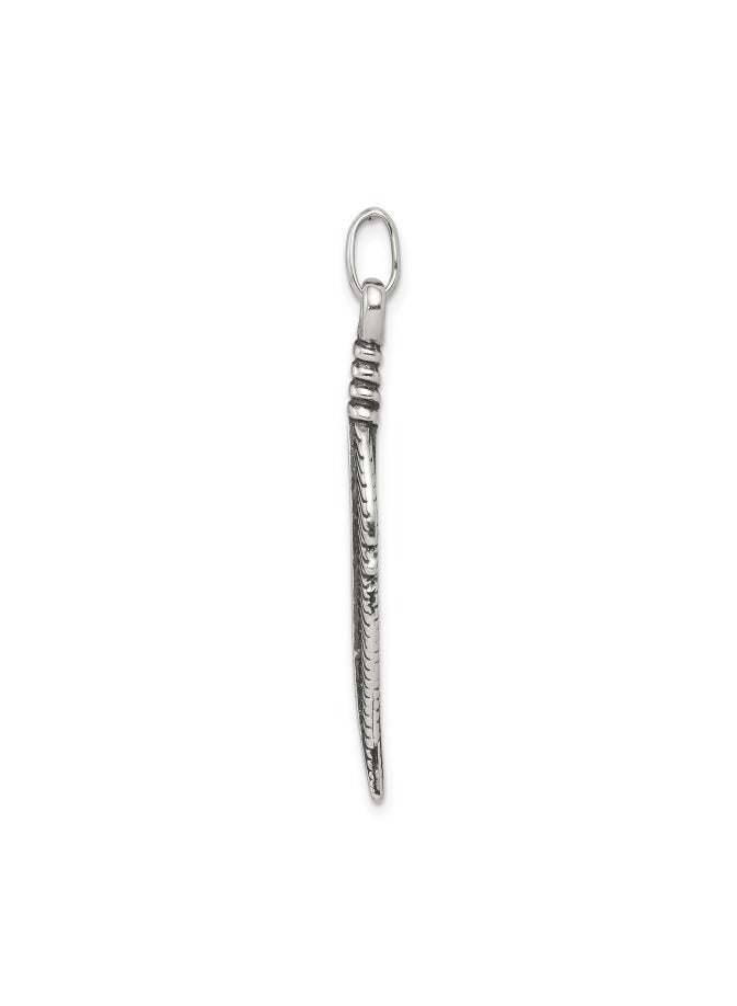 Feather pendant  925 sterling silver - Image 4
