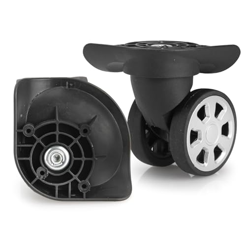 Zoofen Couple of Mute Replacement Luggage Suitcase Wheels Multi-Size Swivel Wheels(W045) - Image 1