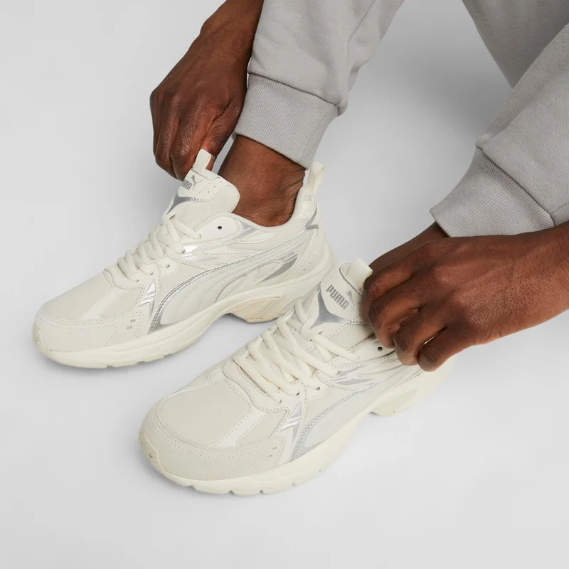 بوما Alpine Snow-Vapor Gray-Frosted Ivory Milenio Tech Suede Off White Casual Sneakers