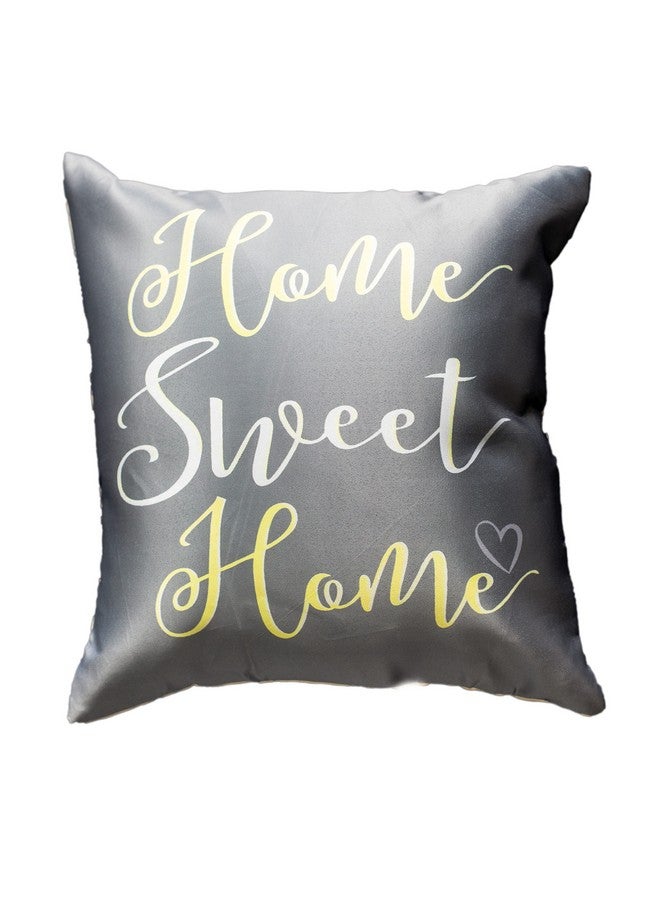 Vendola Lemon Yellow Microfiber Satin 250TC Cushion Pillow Covers, Yellow, Set of 5 (16X16 Inches, Lemon Yellow) - Image 4