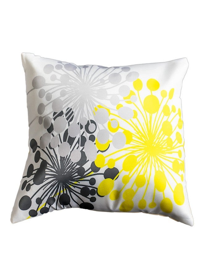 Vendola Lemon Yellow Microfiber Satin 250TC Cushion Pillow Covers, Yellow, Set of 5 (16X16 Inches, Lemon Yellow) - Image 2