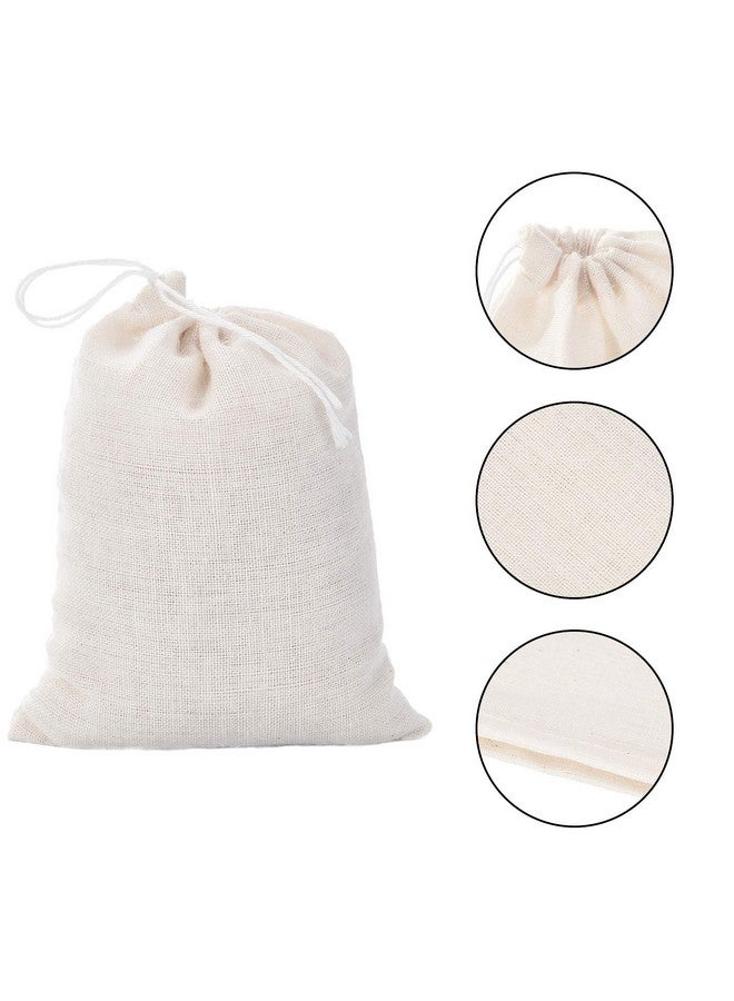 Tatuo 200 Pack Muslin Bags Burlap Bags Muslin Drawstring Bags Sachet Bag Multipurpose Drawstring Bags for Tea Jewelry Wedding Party Favors Storage (3x 4 inch) - Image 3