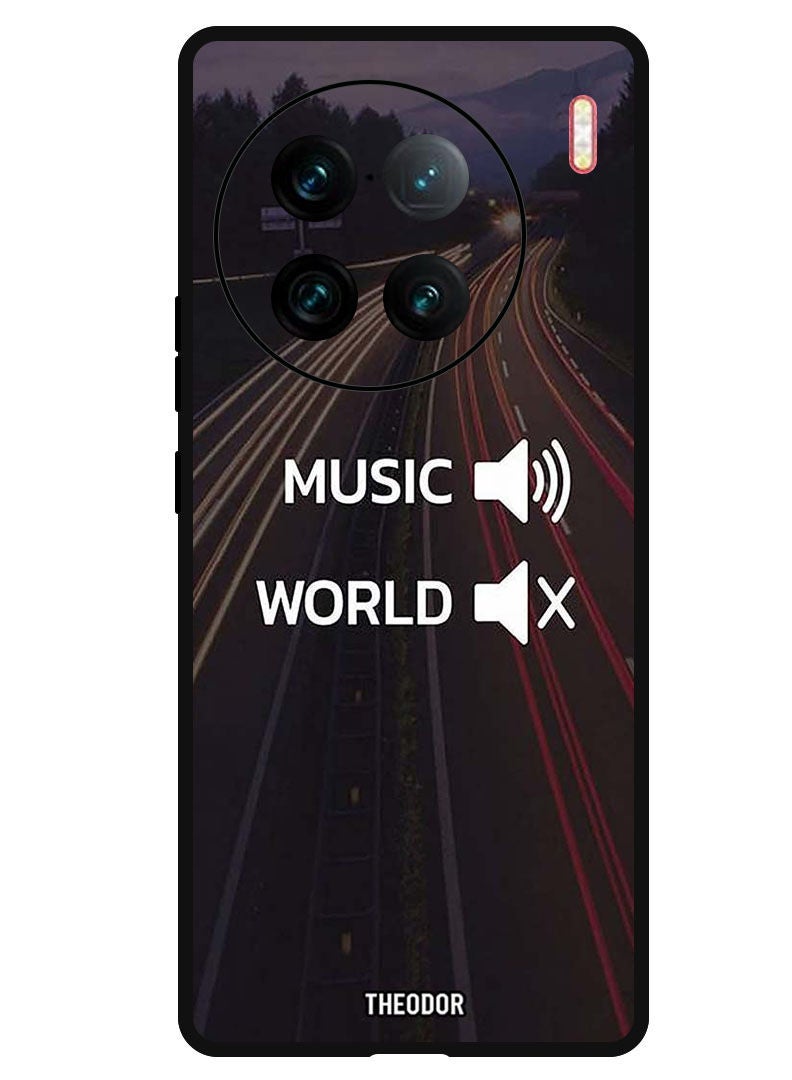 Theodor Protective Case Anti Scratch Shock Proof Bumper Cover For Vivo X90 Pro Plus Music Word - Image 1