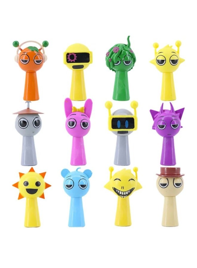 12 24 Rhythm Box Hand-held Music Game Peripheral Model Doll Ornaments-Color:12 Types Of Rhythm Boxes For The 1st Generation