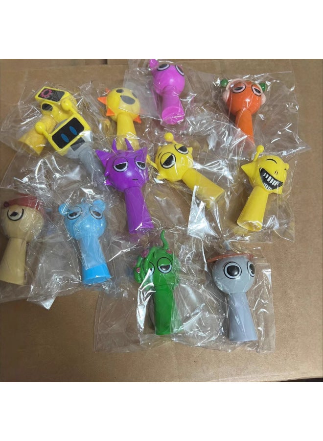 12 24 Rhythm Box Hand-held Music Game Peripheral Model Doll Ornaments-Color:12 Types Of Rhythm Boxes For The 1st Generation