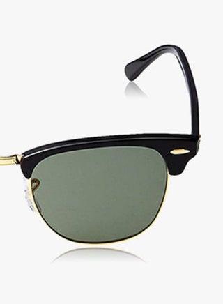 Unisex Polarized Clubmaster Sunglasses - RB3016 901 51 - Lens Size: 51 mm - Black - view 5