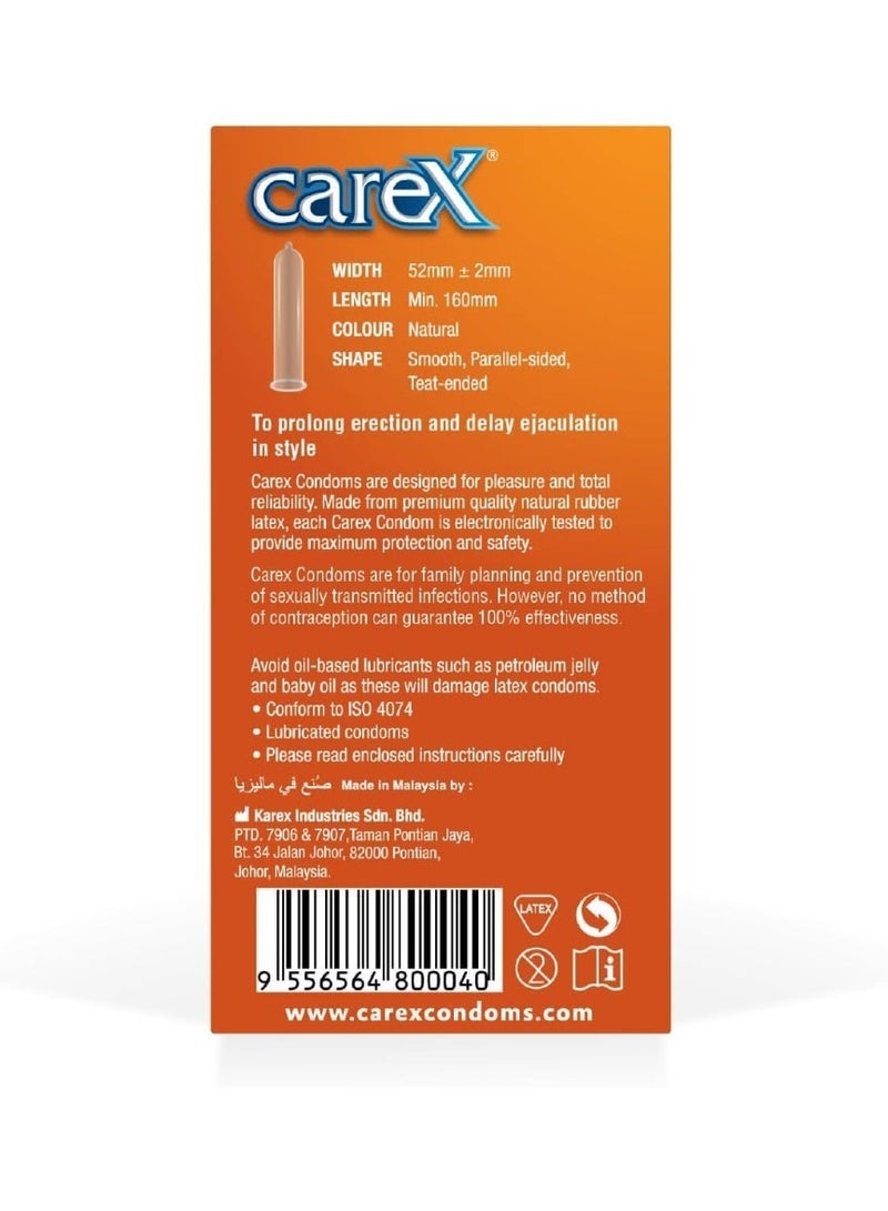 Carex Delay Condoms | Prolong Erection and Delay Ejaculation | 12 Count pack of 12 - Image 4