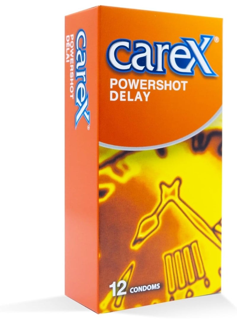 Carex Delay Condoms | Prolong Erection and Delay Ejaculation | 12 Count pack of 12 - Image 3