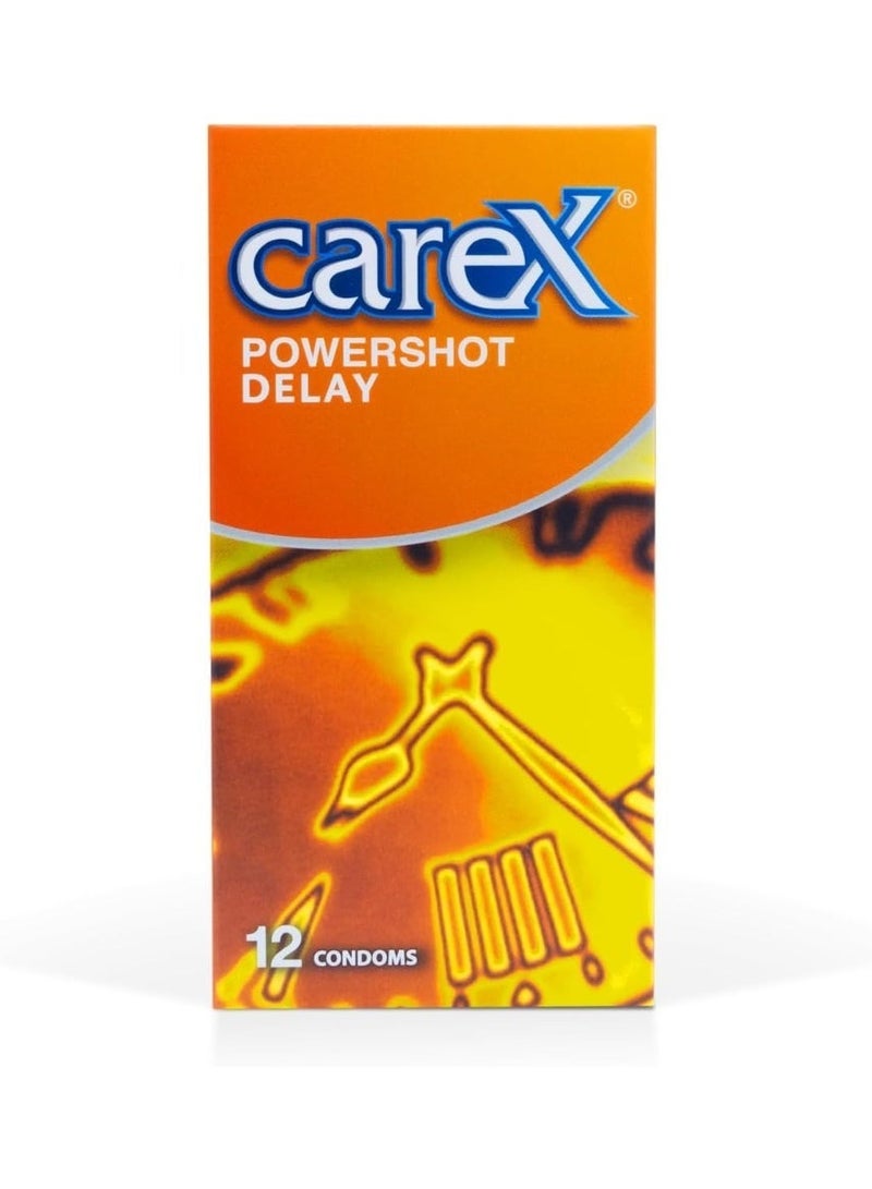 Carex Delay Condoms | Prolong Erection and Delay Ejaculation | 12 Count pack of 12 - Image 2