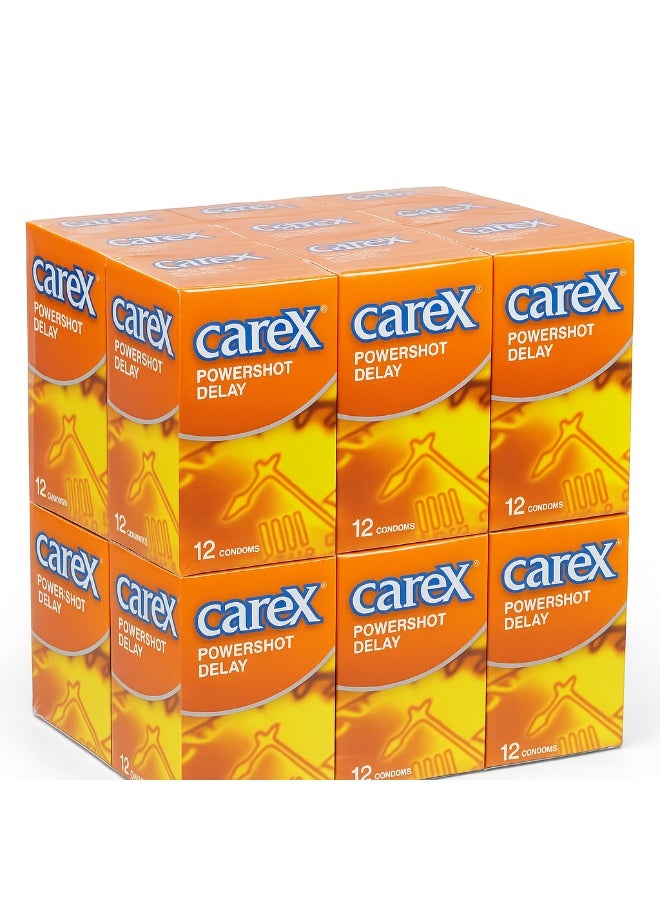 Carex Delay Condoms | Prolong Erection and Delay Ejaculation | 12 Count pack of 12 - Image 5