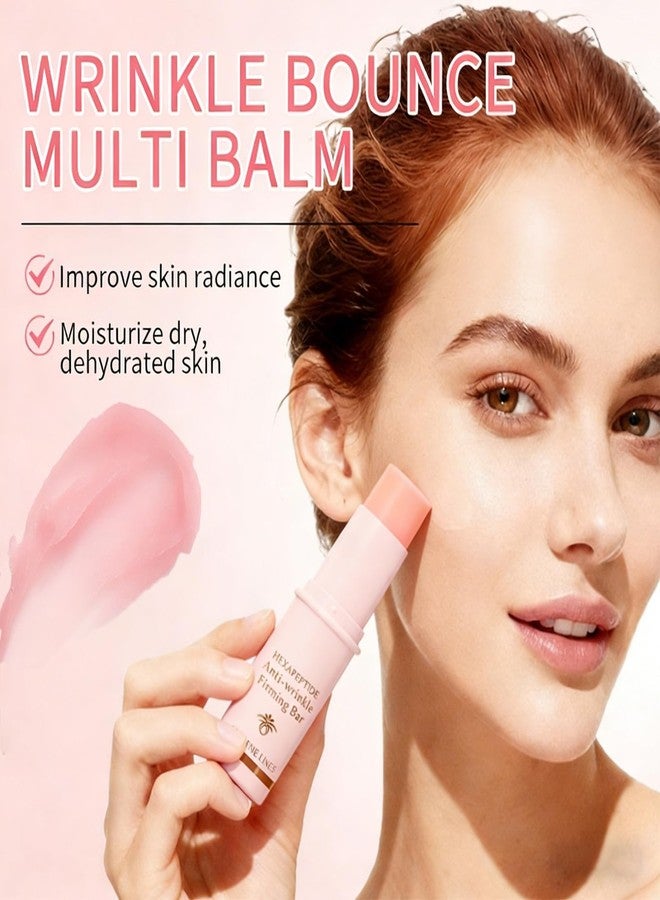 KTouler 2Pcs Hexapeptide Hydrating Collagen Multi Balm Stick | Eye Face Neck Cream Make Up Base & Moisture All-in-One Stick - Image 2