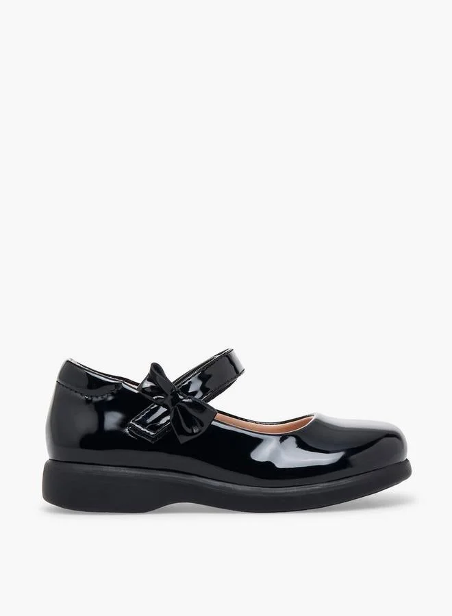 Flora Bella By Shoexpress Girls Bow Accent Hook & Loop School Shoes