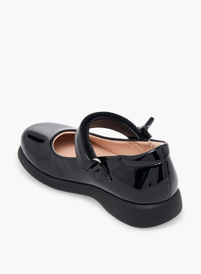Flora Bella By Shoexpress Girls Bow Accent Hook & Loop School Shoes - Image 5