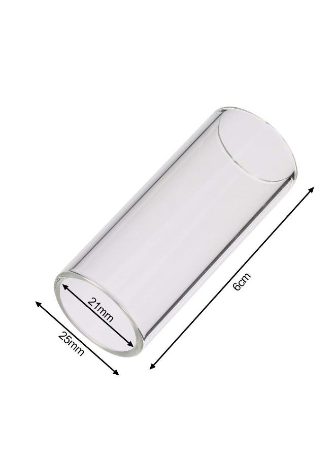 Generic 2 Pieces Glass Slide and Stainless Steel Slide in Box,Enhance Your Guitar Playing ,for Guitar, Bass, Medium (6 cm) - Image 5