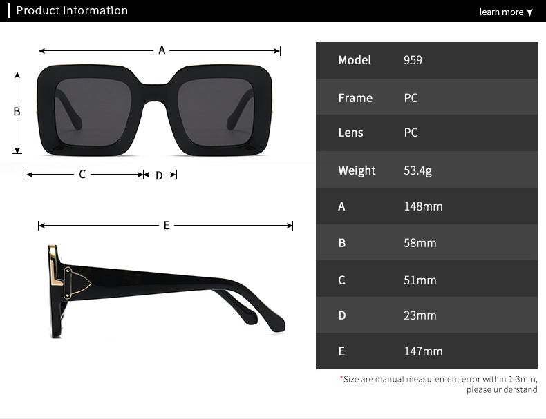 Sunglasses UV Protection Fashion 959 - Image 3