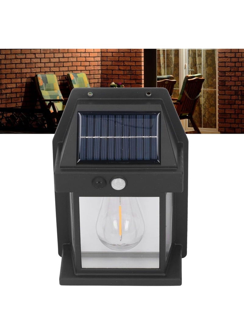 ELTRAZONE Outdoor Solar Fence Wall LED Light Tungsten Filament Bulb Night Lamp For Courtyard Backyard Garden And Garage Decorative  - Image 3