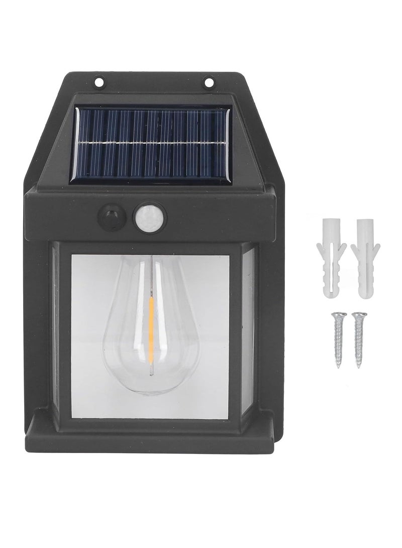 ELTRAZONE Outdoor Solar Fence Wall LED Light Tungsten Filament Bulb Night Lamp For Courtyard Backyard Garden And Garage Decorative  - Image 5