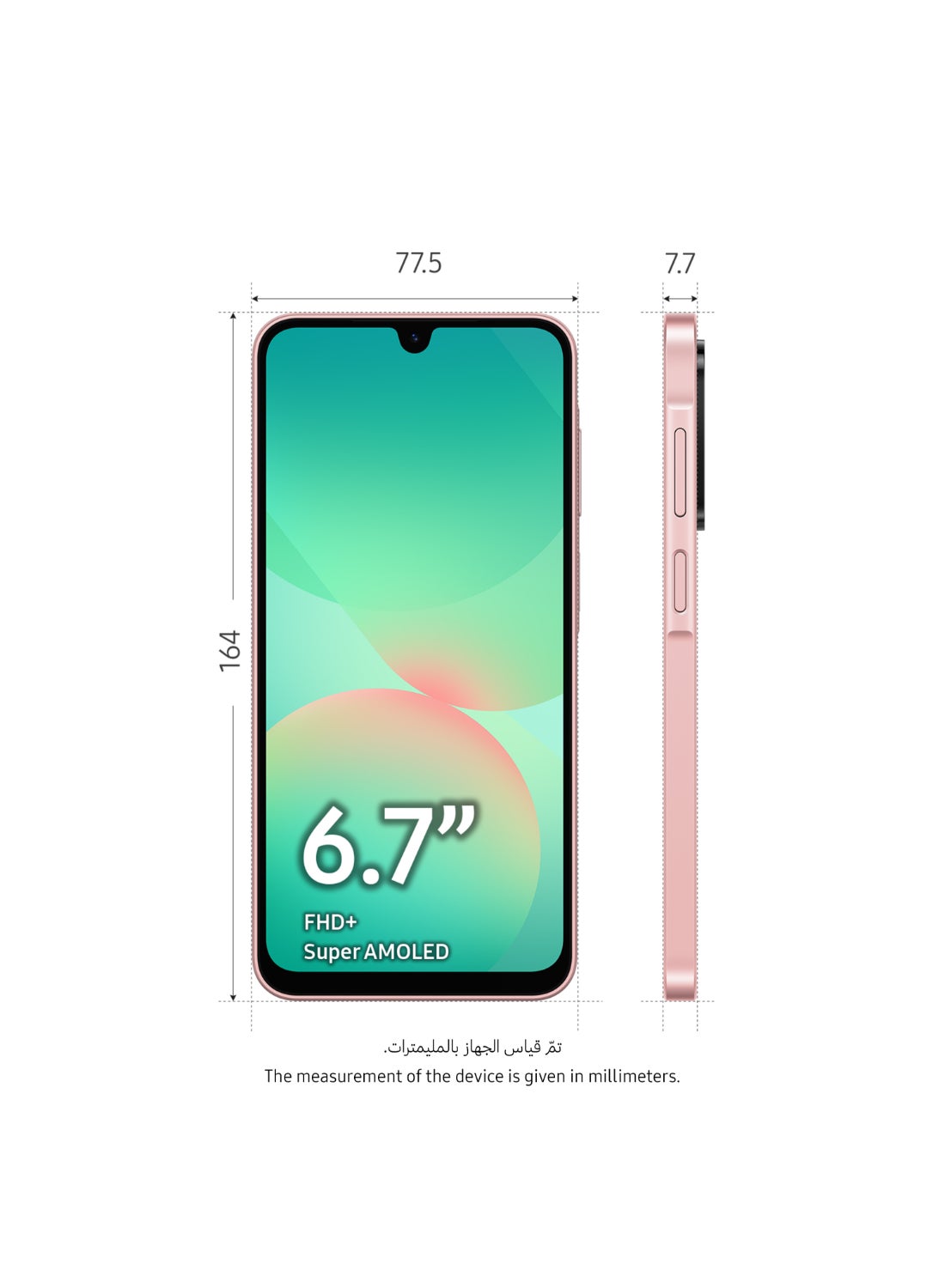 Galaxy A26 5G Dual SIM Peach Pink 8GB RAM 256GB - Middle East Version image 3