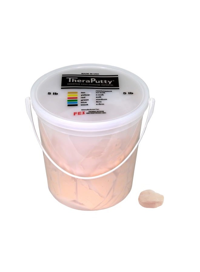 CanDo TheraPutty Scented Hand Exercise Putty for Rehabilitation, Exercises, Hand Therapy, Occupational Therapy, Vanilla Tan XX-Soft 5lb - Image 1