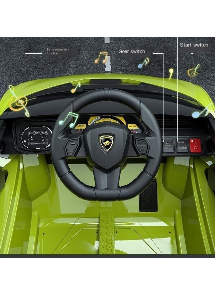Electric car toy for children designed with the design of famous racing cars, multi-colored (yellow)