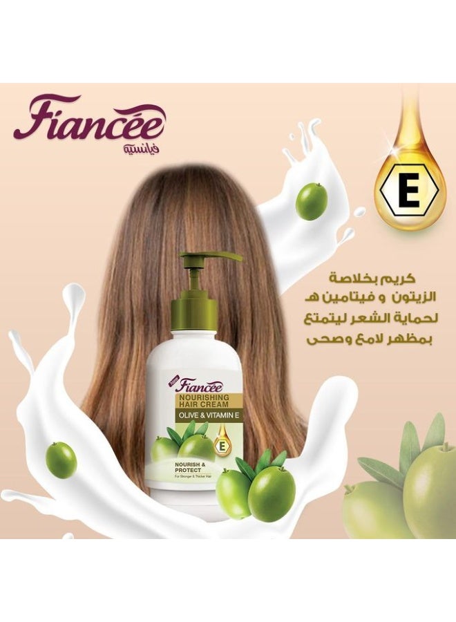 FIANCEE Nourishing Hair Cream With Olive & Vitamin E - 240ML - Image 3