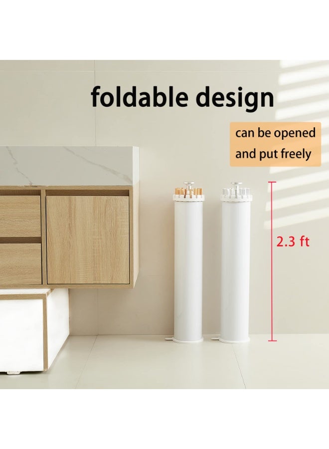 رف تجفيف الملابس ثلاثي القوائم، رف ملابس محمول وقابل للطي، رف تجفيف الغسيل الموفر للمساحة - رف تجفيف الملابس قابل للطي على الأرضية وشرفة وغرفة النوم والمنزل والخشب - Image 5