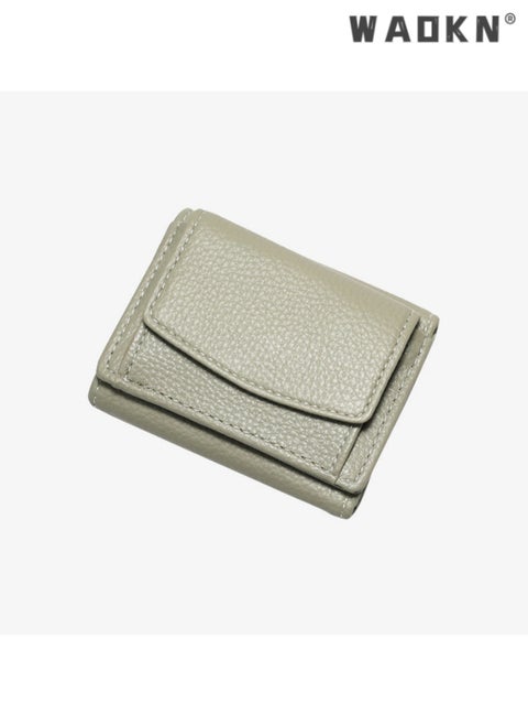 Exclusively for ladies, lychee-textured stylish student-style wallet, multi-functional card holder and coin purse, compact and portable, satisfying daily storage needs
