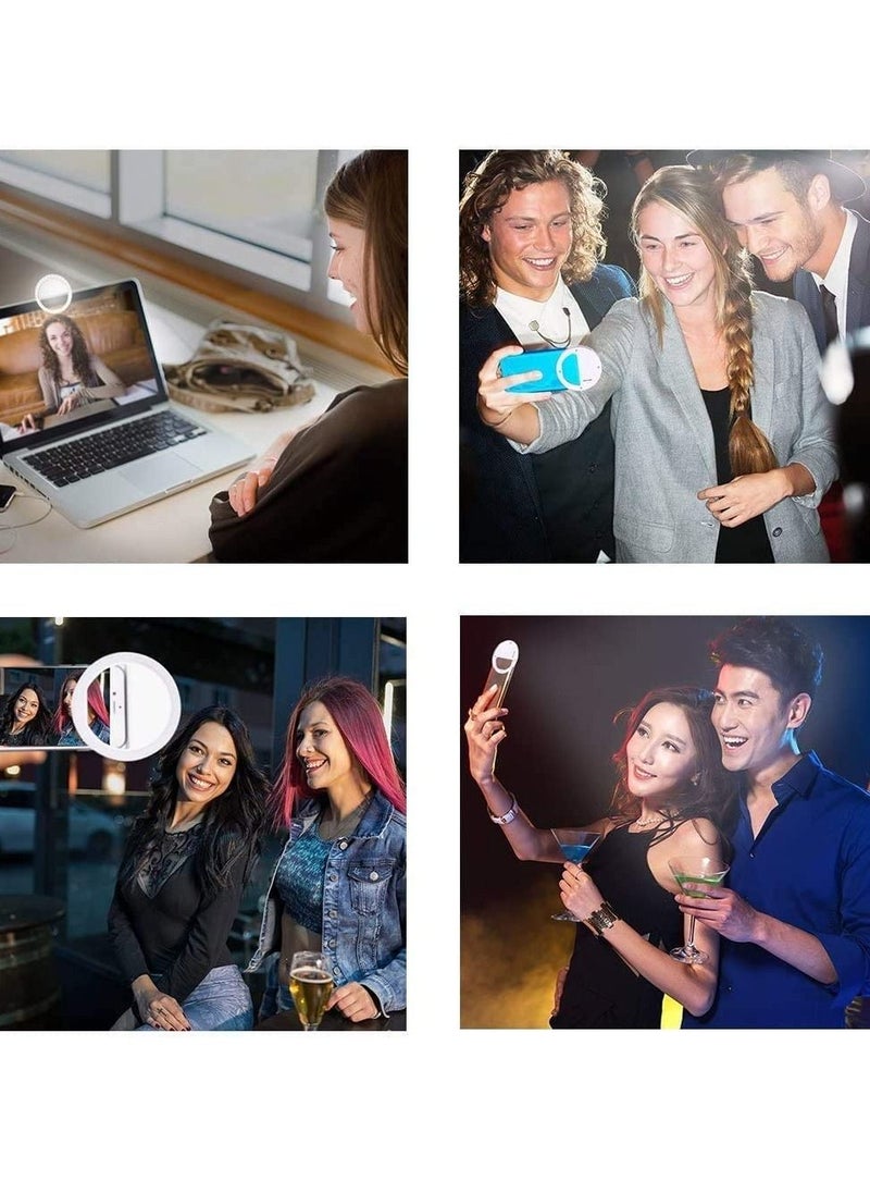 SYOSI - Selfie Ring Light Clip-On Phone Camera Led Light Adjustable Brightness Selfie Circle - Image 1