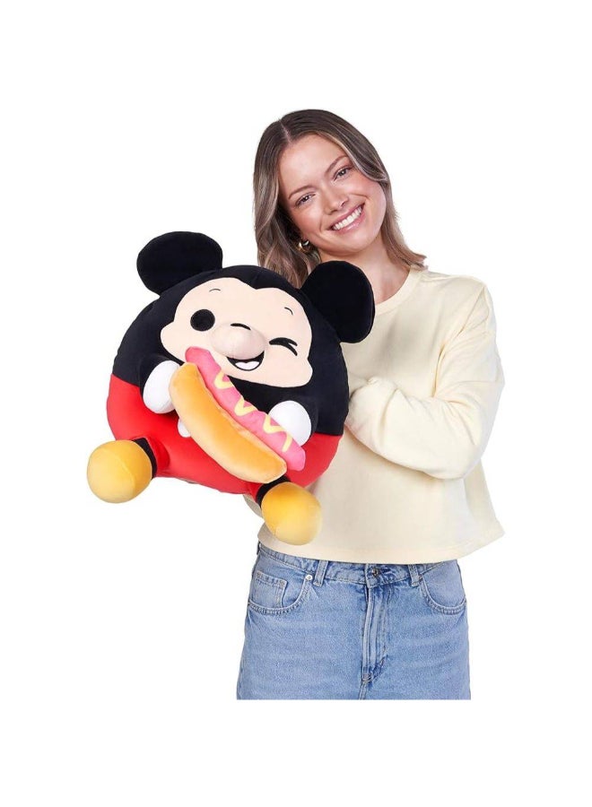 Snackles Disney Series 1 Mickey Mouse with Hot Dog Soft Plush Toy (35.56 cm) - Image 2