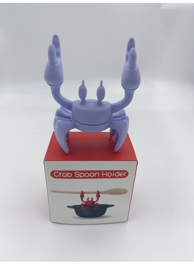 Red Crab Silicone Tableware Holder Stove Silicone Spoon Holder Heat-resistant Bracket Non-slip Chopsticks Holder Stove Steam Releaser