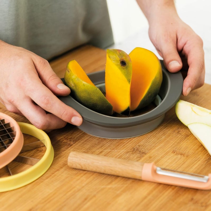 BergHoff Leo Vegetable Cutting Set All-in-One (Cutting Set for Fruit and Vegetables, Includes Cutting Insert for Mango/Apple/Potato/Apple Slicer) - Image 3